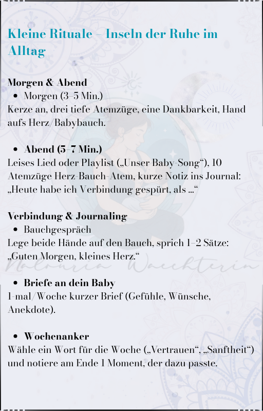 Ruhe, Vertrauen & Verbindung – Schwangerschaft bewusst erleben