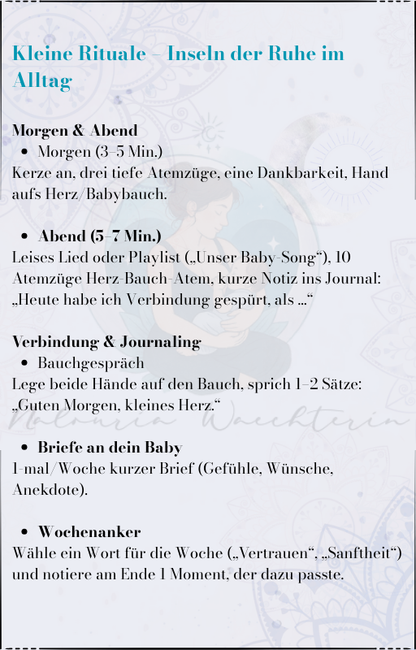 Ruhe, Vertrauen & Verbindung – Schwangerschaft bewusst erleben